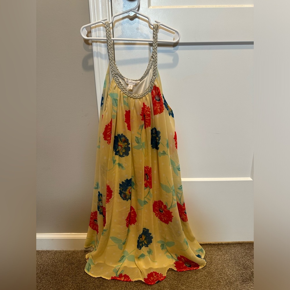 Small Charming Charlie’s yellow dress